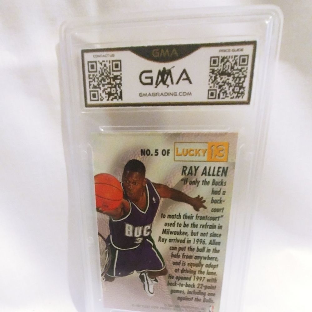 1996 Fleer Ray Allen Rookie - Picture 4 of 4